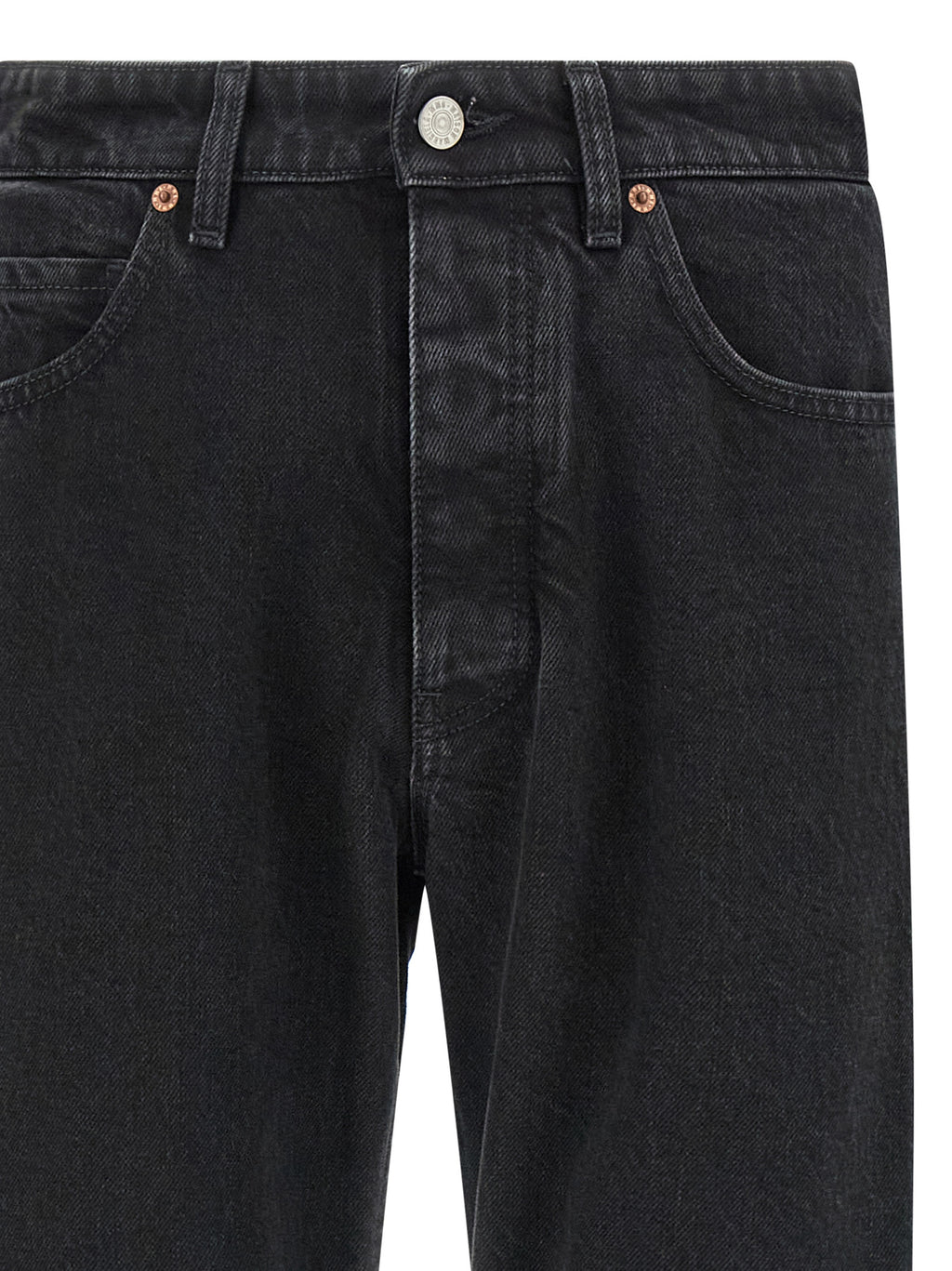 MM6 Maison Margiela Schwarze Baumwoll-Jeans mit schmal zulaufendem Bein