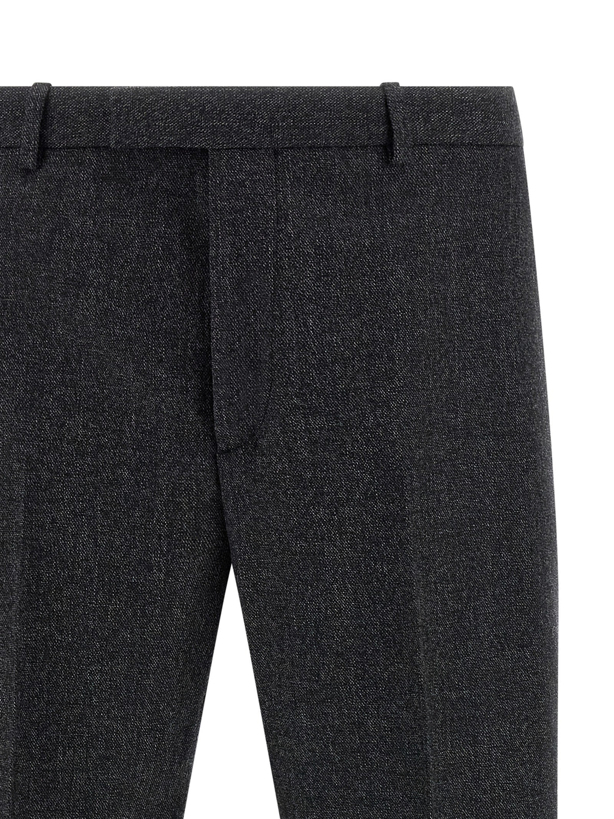 Gucci Graue Wollstoffhose