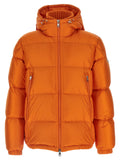 Moncler Orange Polyamid Jacke Lang