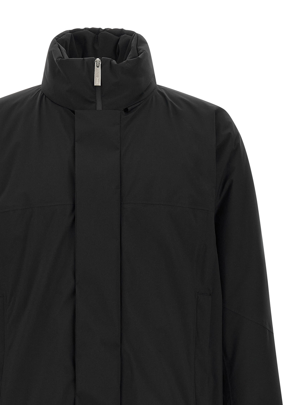 LAMINAR Schwarze Polyamid-Shell-Jacke