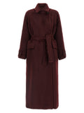 Max Mara Bordeaux Wollmantel