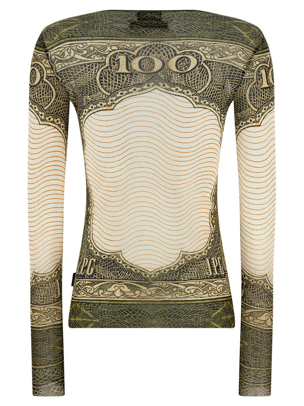 Jean Paul Gaultier Langarm-T-Shirt aus mehrfarbigem Polyamid