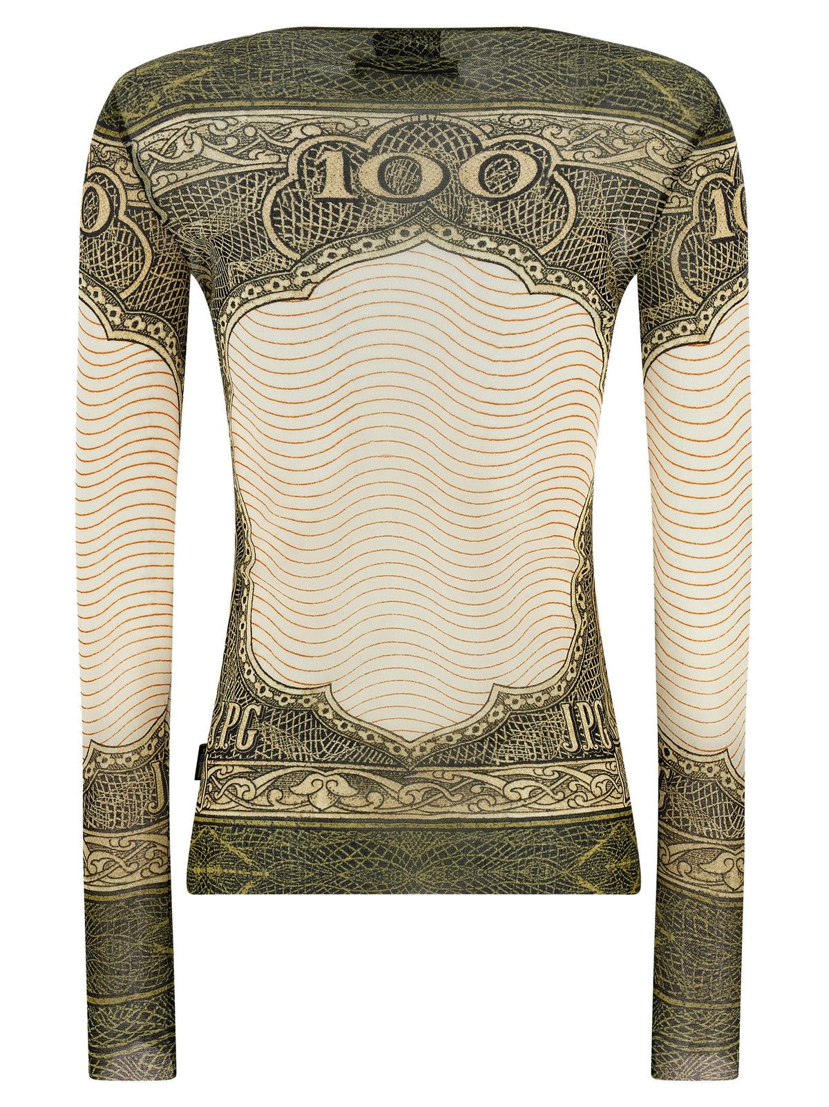 Jean Paul Gaultier Langarm-T-Shirt aus mehrfarbigem Polyamid