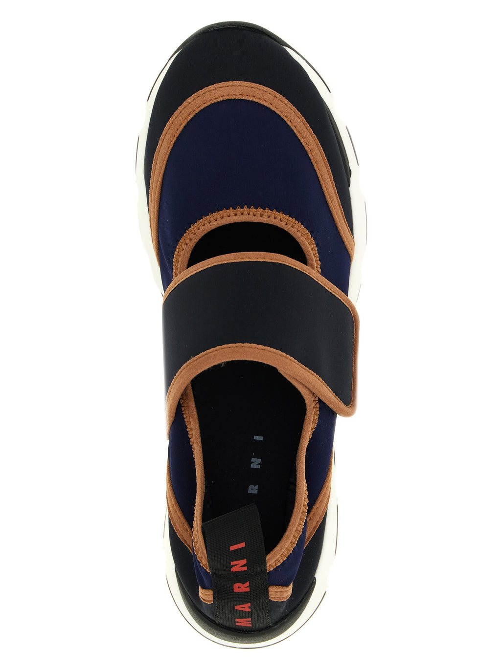 Marni Blaue Kalbsleder Bos Taurus Athletic Sneaker