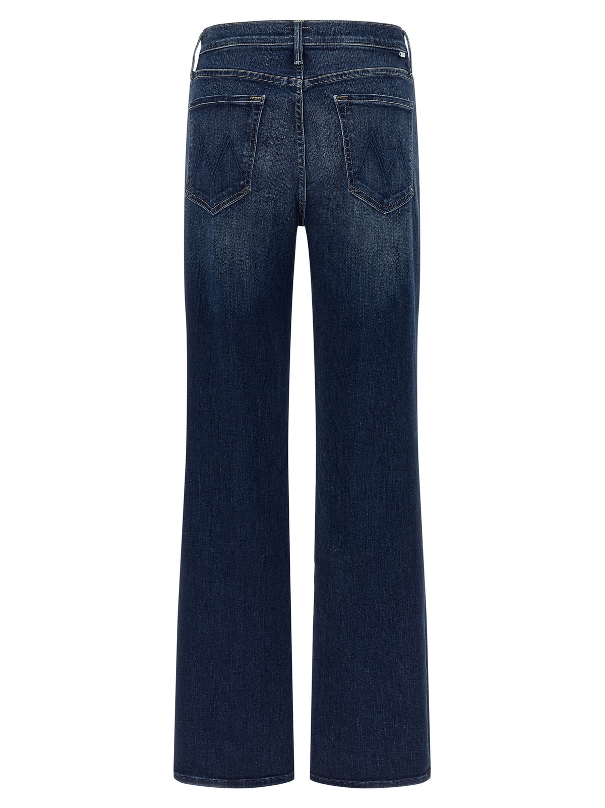 Mother Denim Blaue Jeans aus Baumwolle im geraden Schnitt