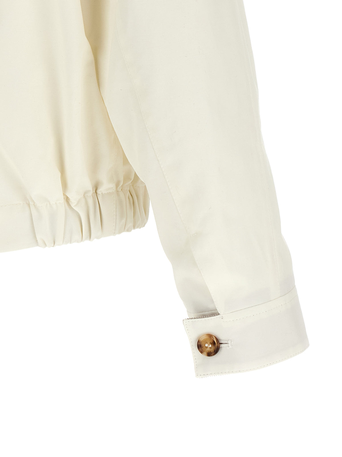 Brunello Cucinelli Weiße Baumwolljacke in voller Länge