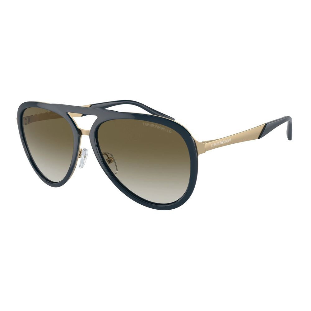 Emporio Armani Blaue Sonnenbrille aus Metall