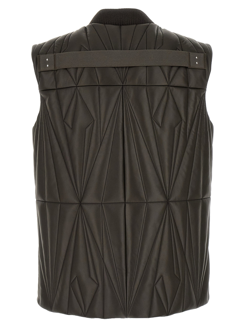Rick Owens Braune Lammleder-Weste ohne Ärmel