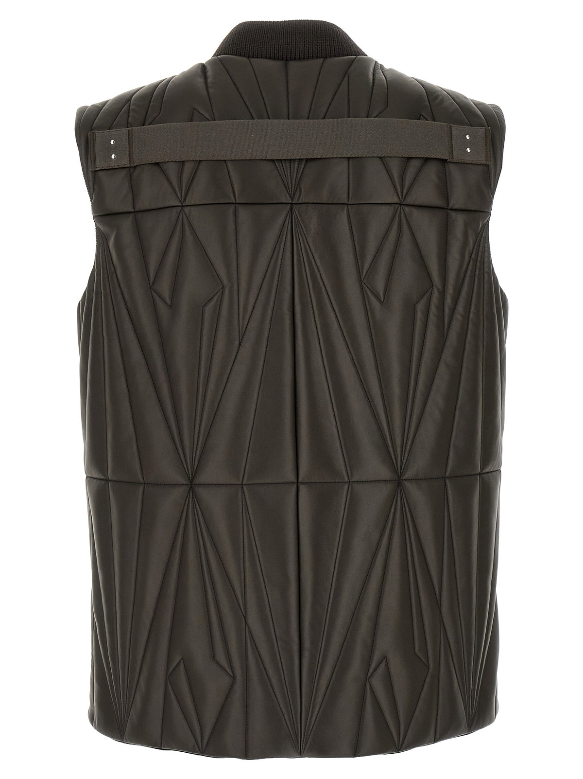 Rick Owens Braune Lammleder-Weste ohne Ärmel