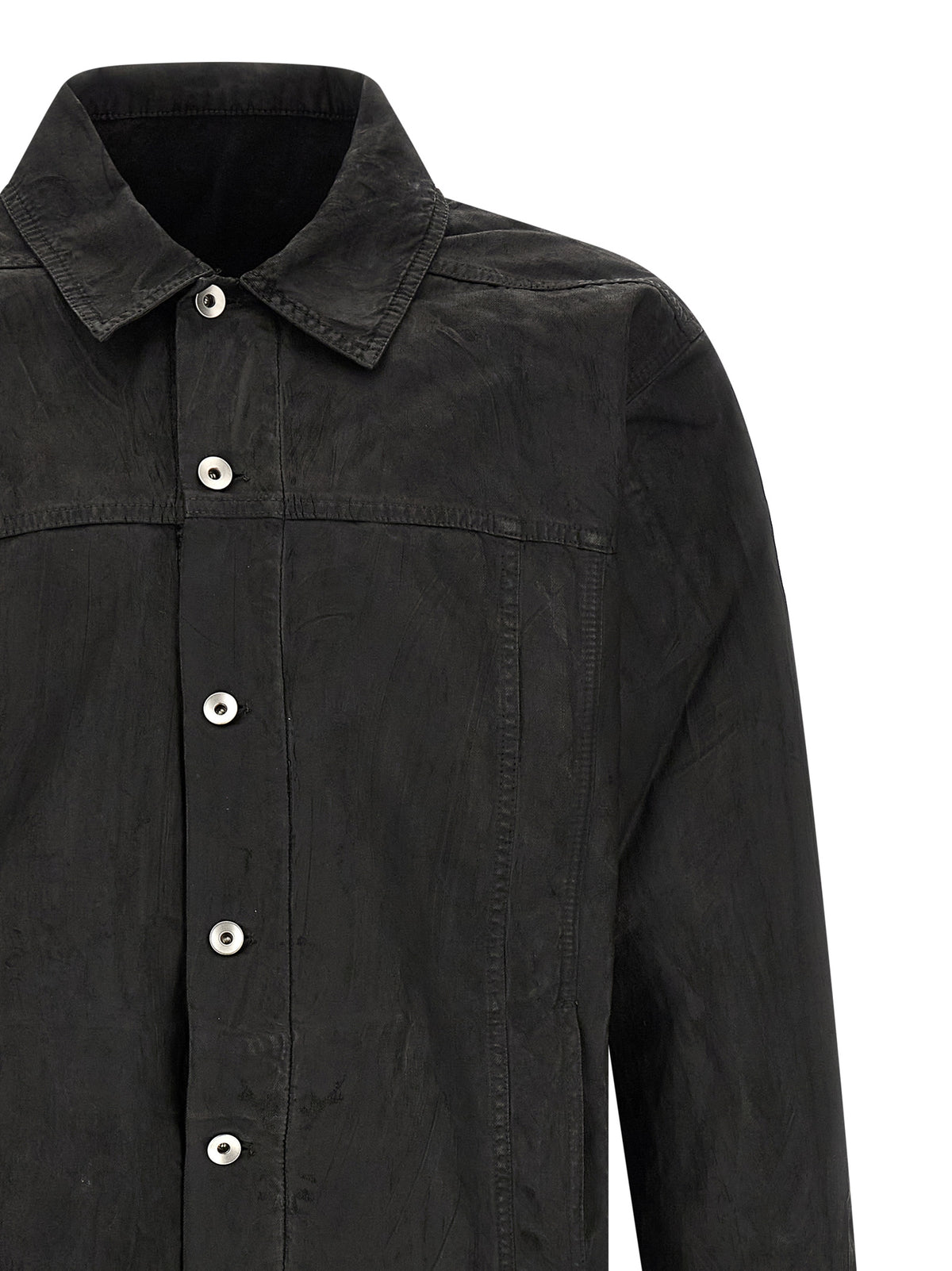 DRKSHDW Schwarze Baumwoll-Denimjacke