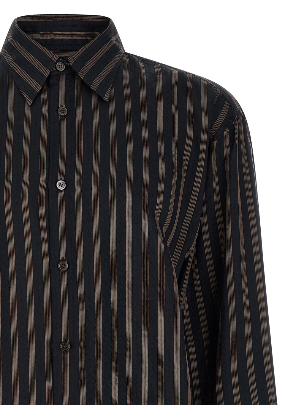 Dries Van Noten Schwarze Kupferbluse