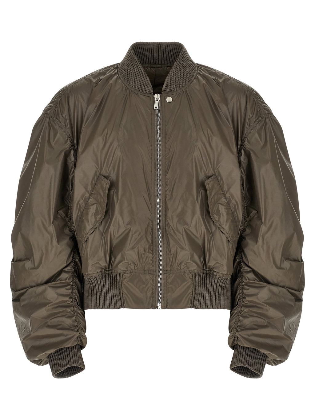 Rick Owens Grauer Nylon-Bomber