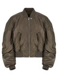 Rick Owens Grauer Nylon-Bomber