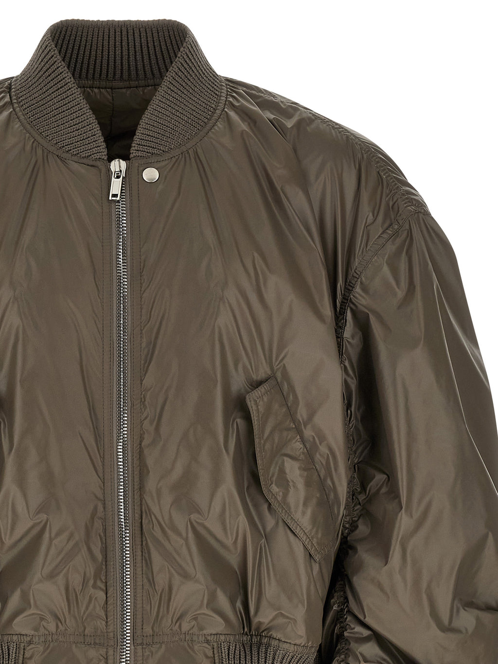Rick Owens Grauer Nylon-Bomber