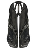 Rick Owens Ärmellose Jacke aus schwarzem Bullenleder