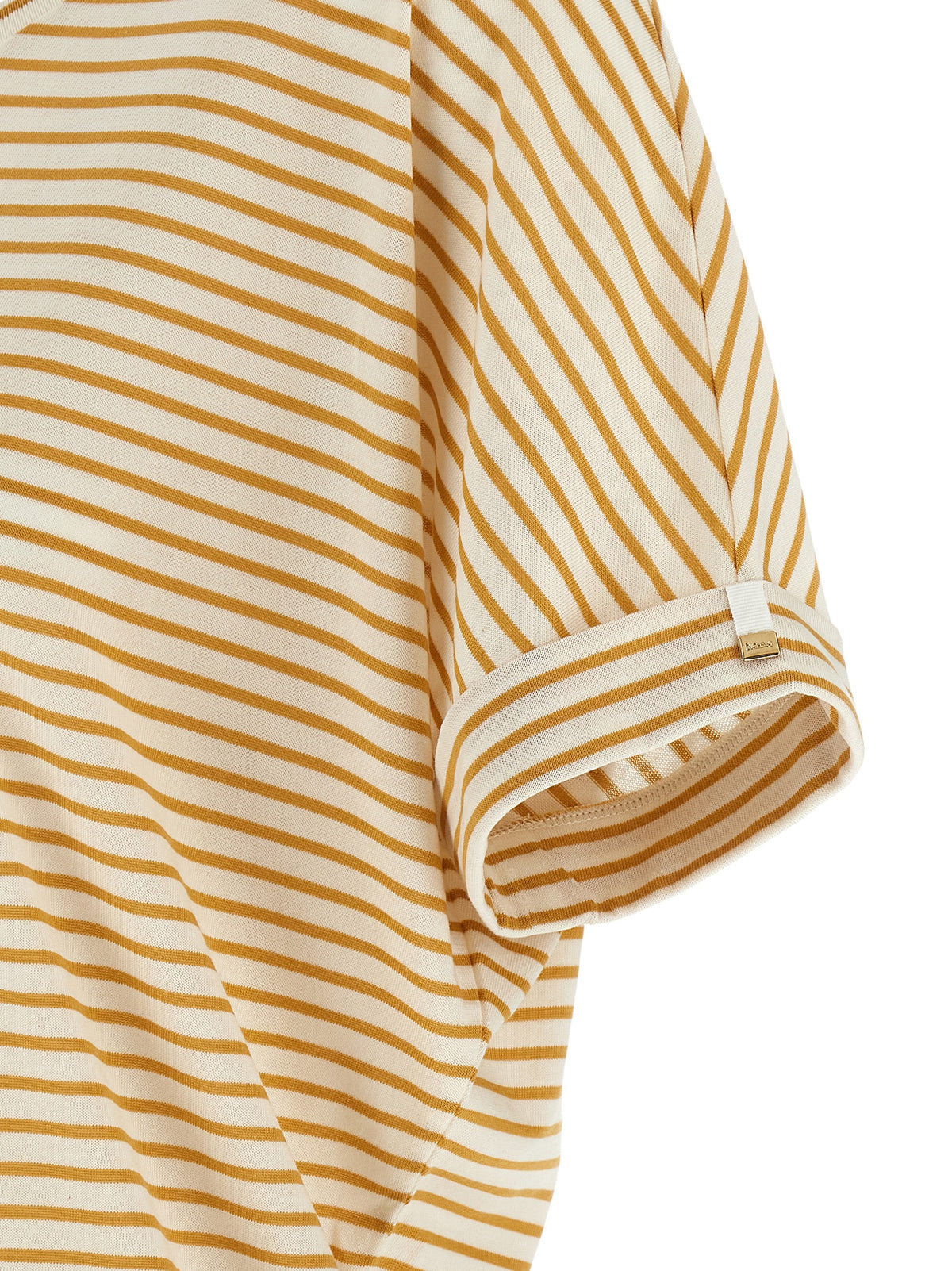 Herno Zweifarbiges Lyocell-T-Shirt