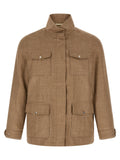 Herno Beige Wollmantel Lang