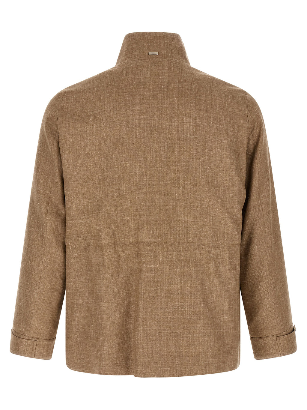 Herno Beige Wollmantel Lang