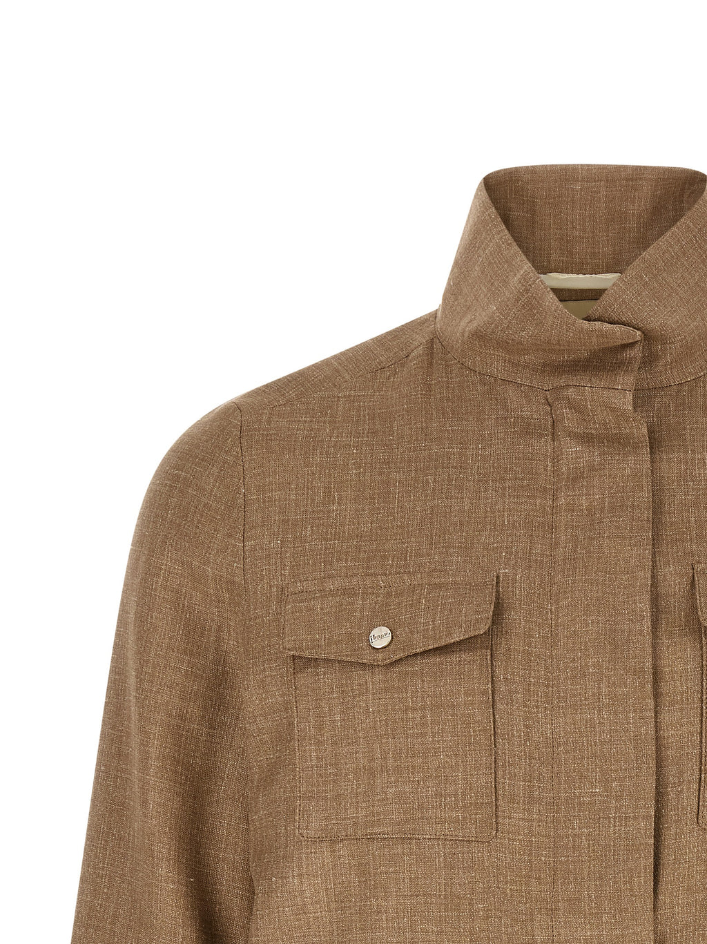 Herno Beige Wollmantel Lang