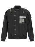 Yohji Yamamoto Schwarzer Bomber aus Baumwolle