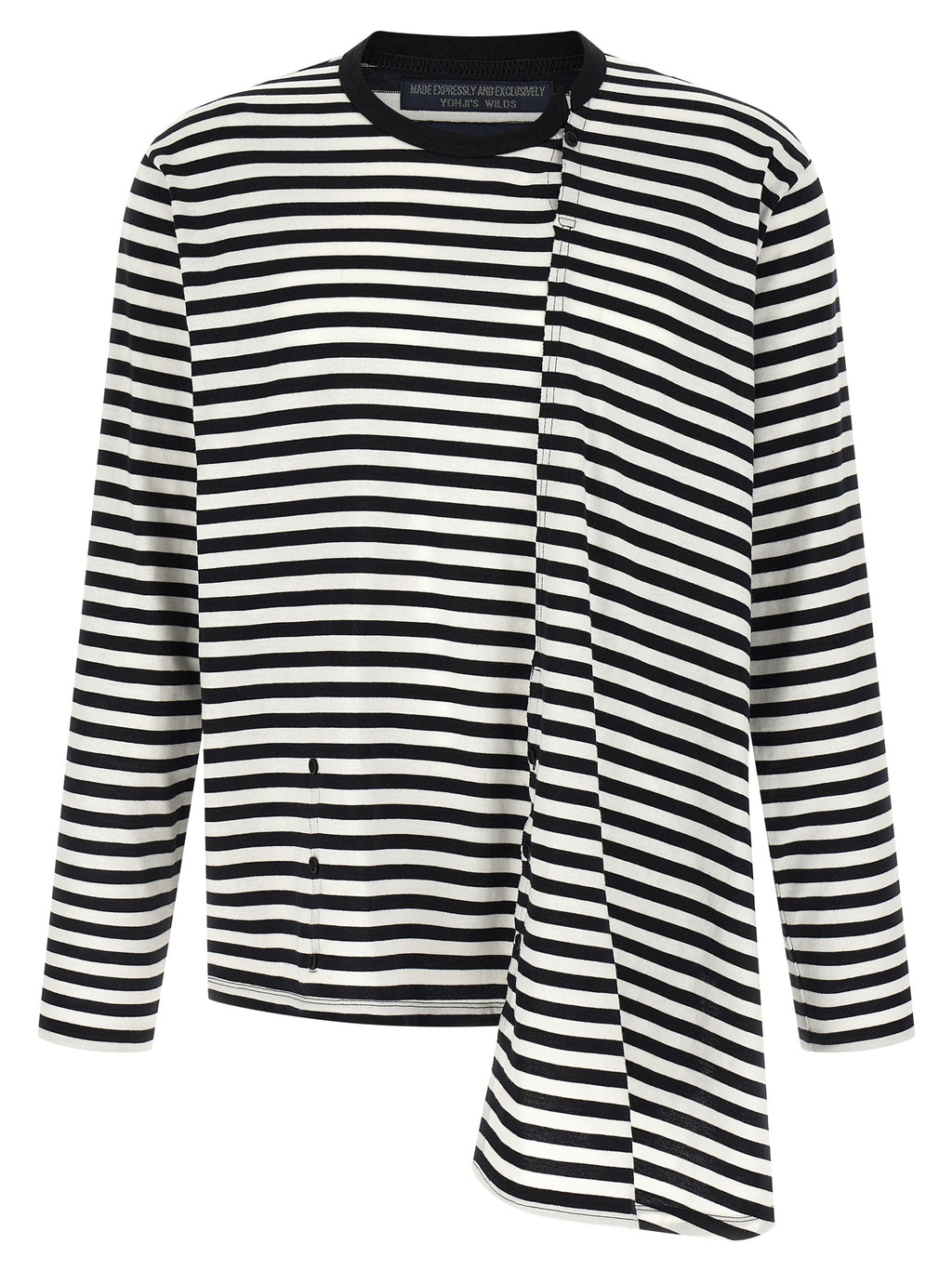 Yohji Yamamoto Baumwoll-Cardigan in Zweifarbenoptik