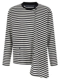 Yohji Yamamoto Baumwoll-Cardigan in Zweifarbenoptik