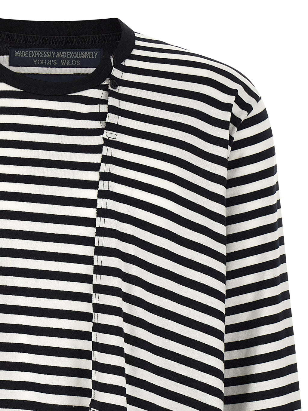 Yohji Yamamoto Baumwoll-Cardigan in Zweifarbenoptik