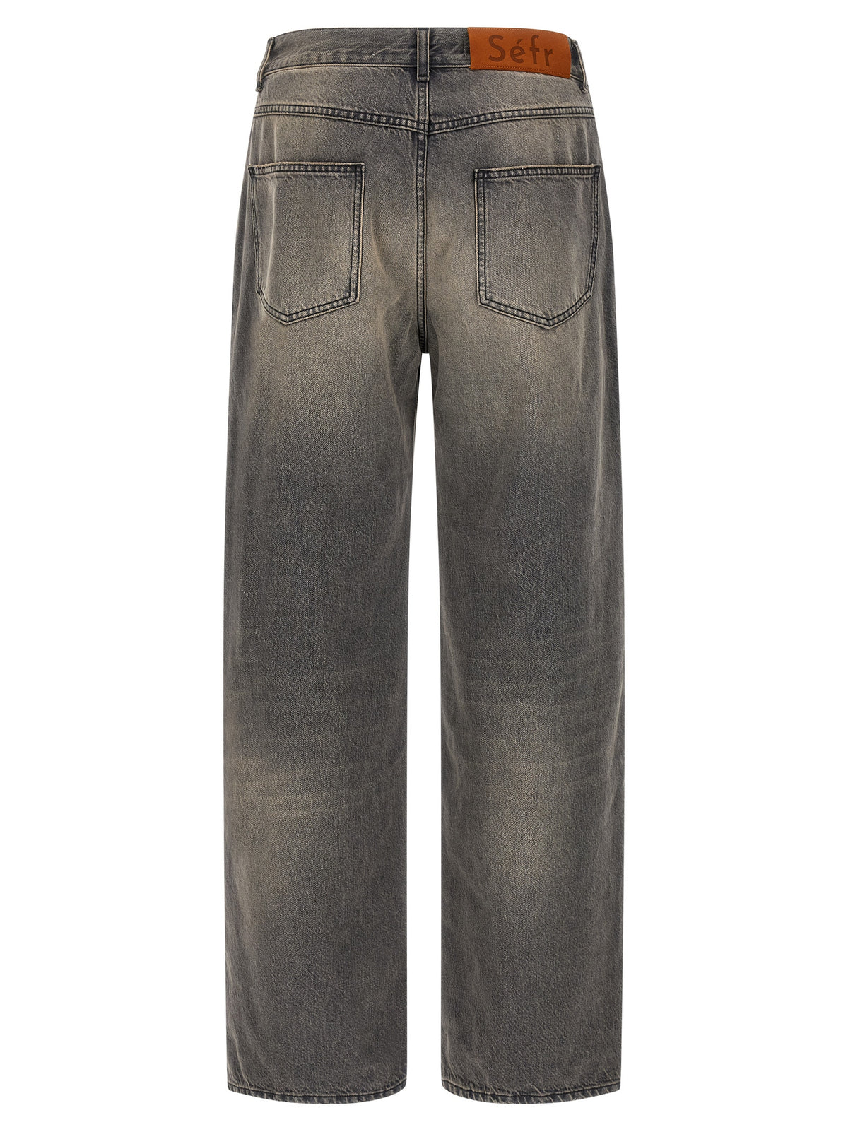 SÉFR Schwarze Baumwolljeans Denim