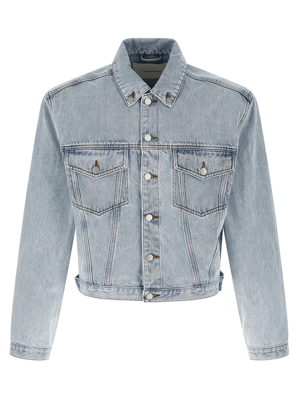 Entire Studios Blaue Jeansjacke aus Baumwolle