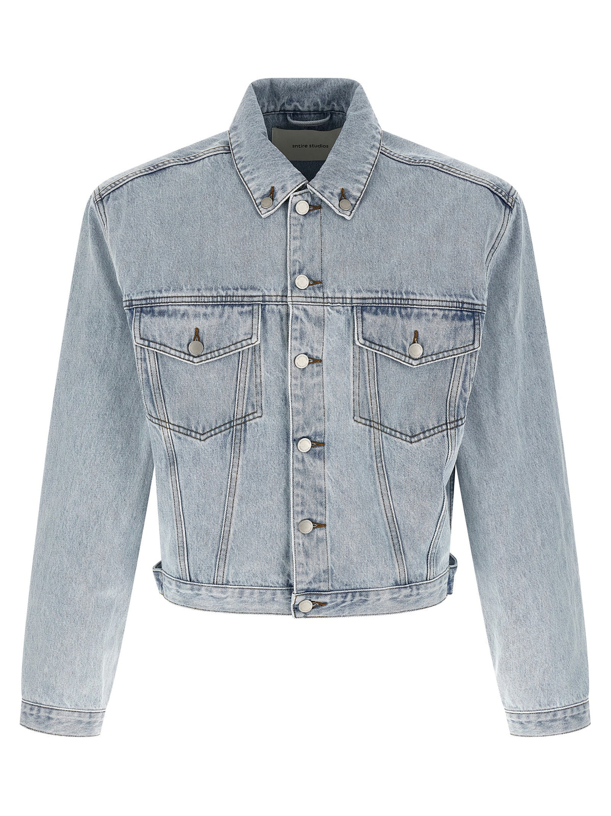 Entire Studios Blaue Jeansjacke aus Baumwolle