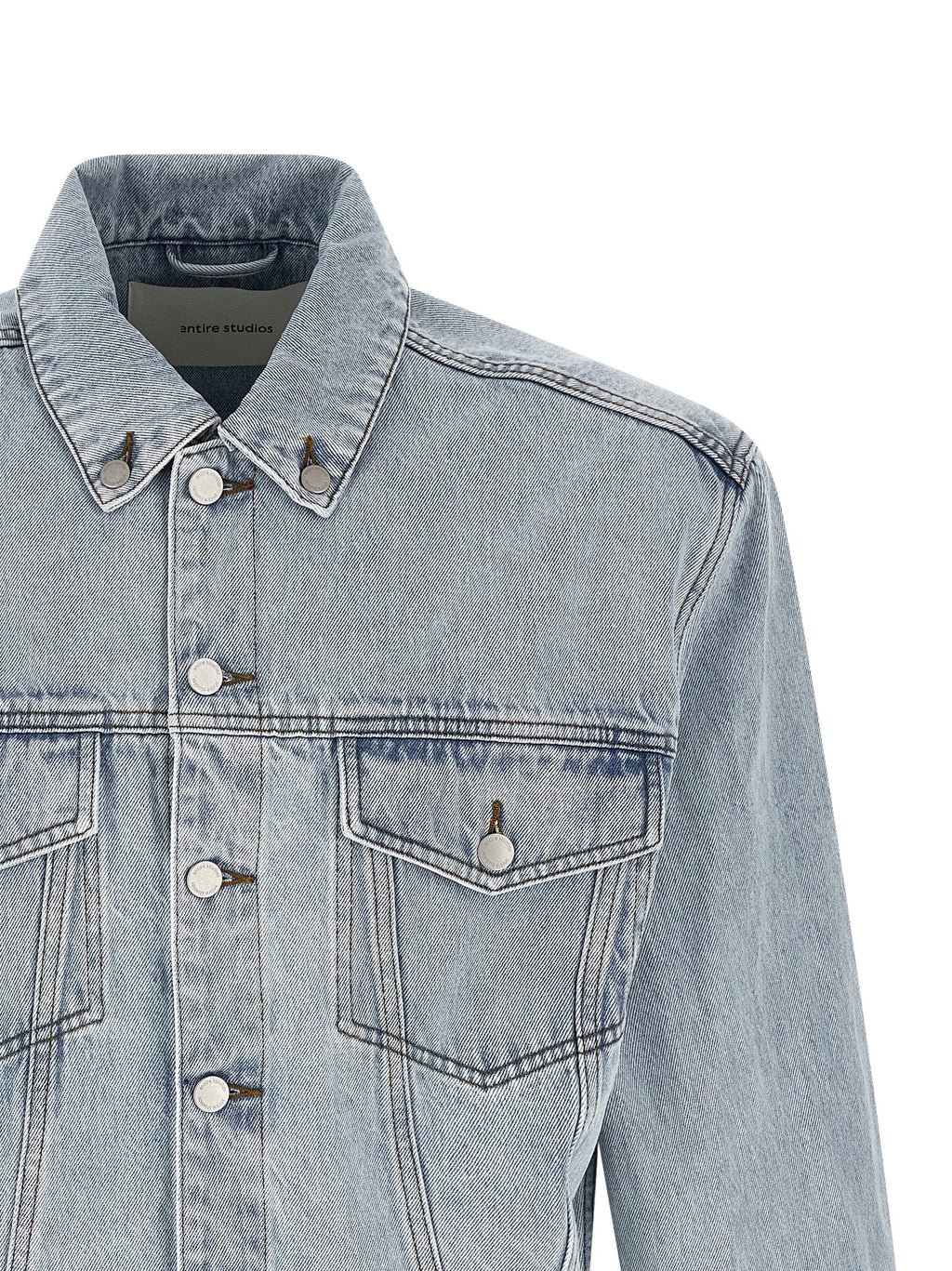 Entire Studios Blaue Jeansjacke aus Baumwolle