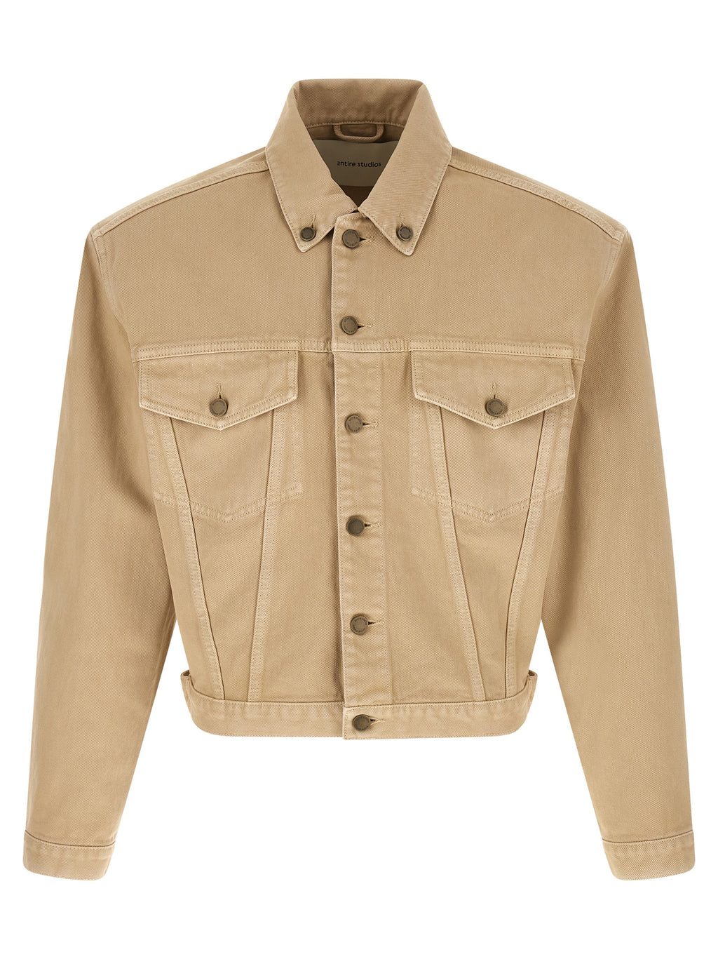 Entire Studios Beige Cotton Denim Jacket