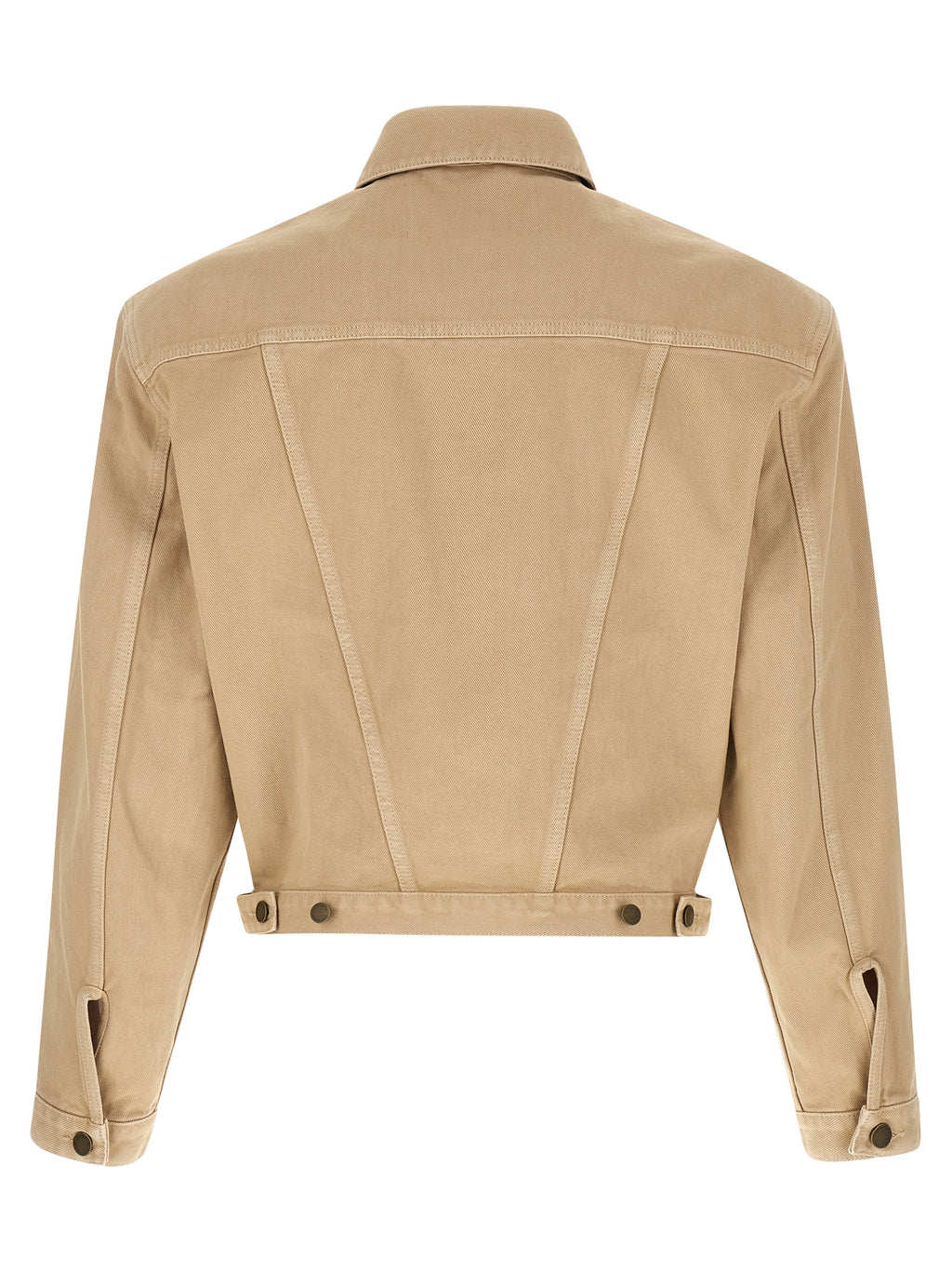 Entire Studios Beige Cotton Denim Jacket