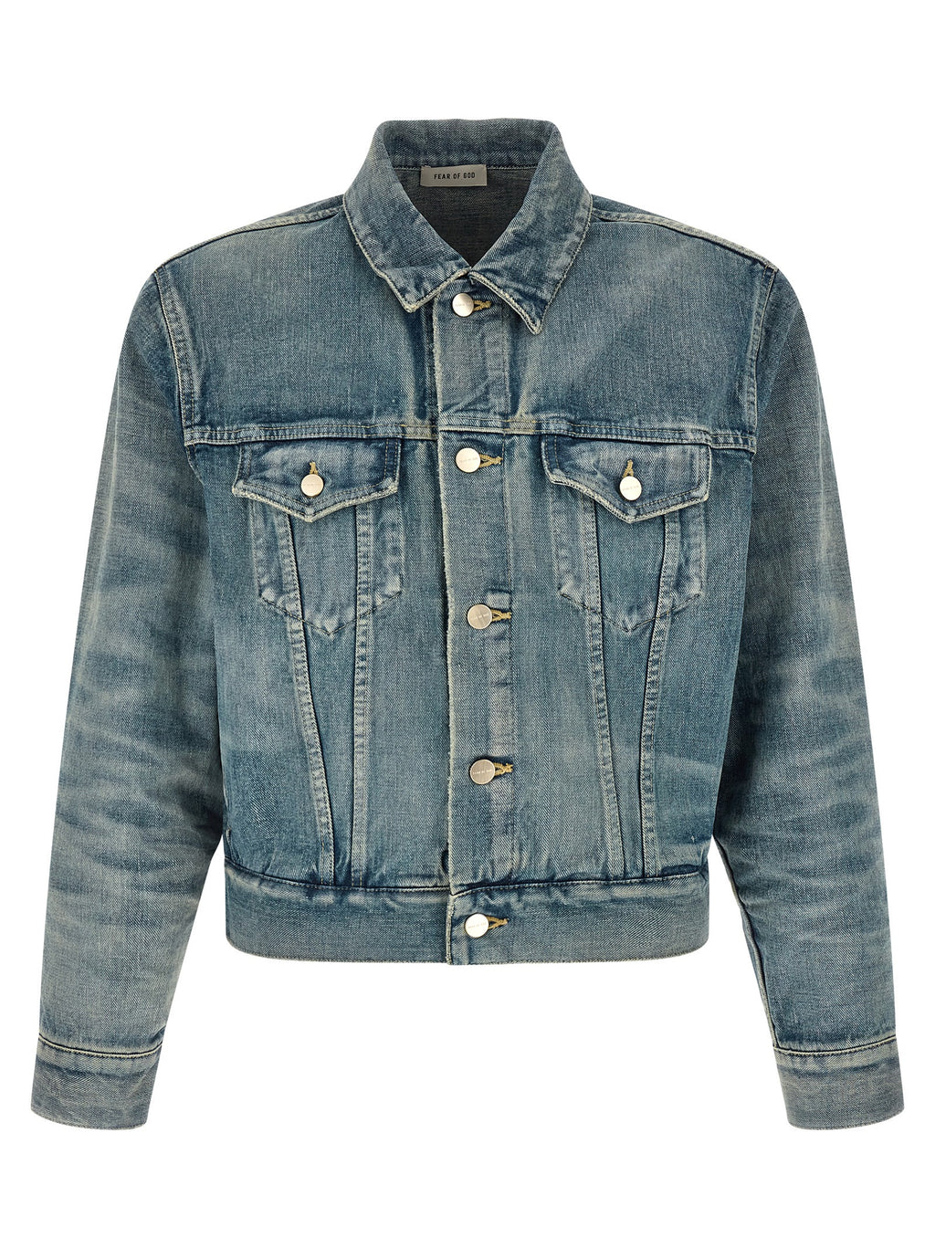 Fear Of God Blaue Jeansjacke aus Baumwolle