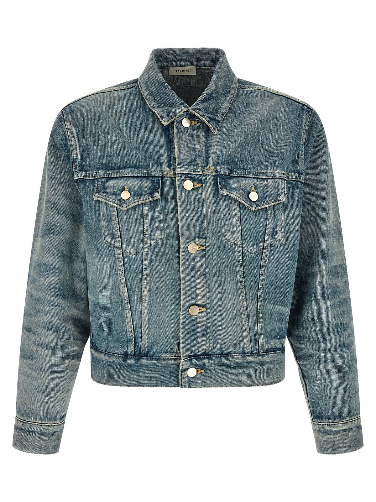 Fear Of God Blaue Jeansjacke aus Baumwolle