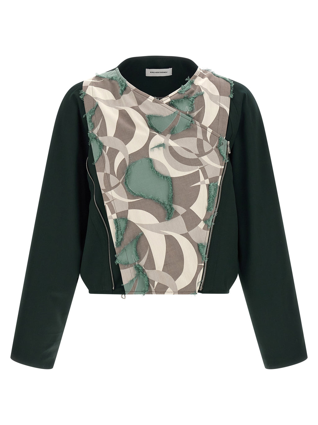 Kiko Kostadinov Mehrfarbige Jacke aus reiner Schurwolle