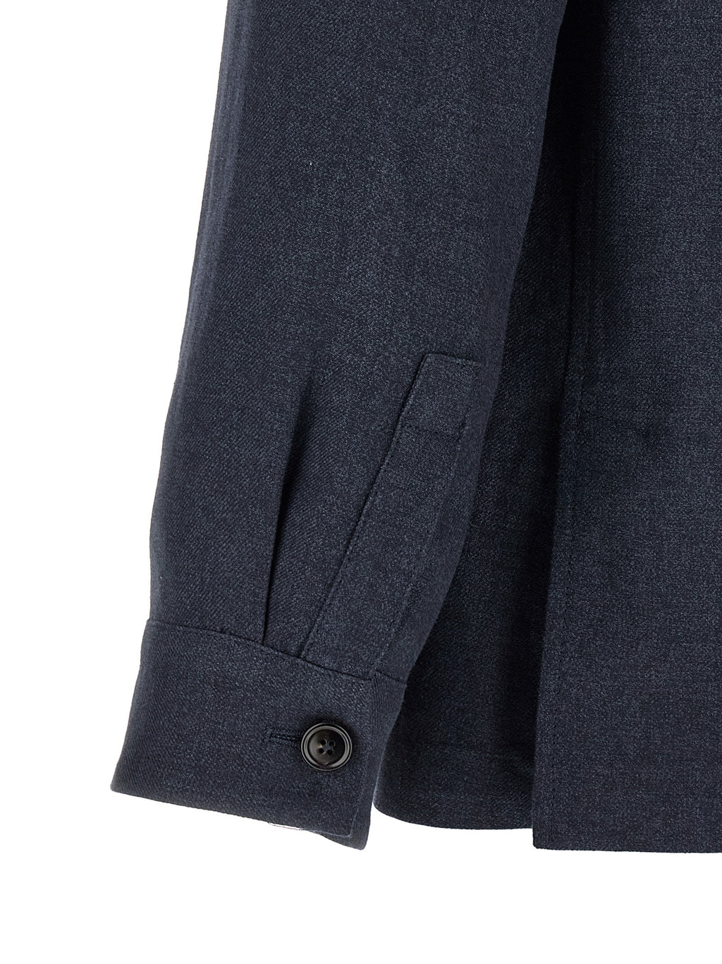 ZEGNA Blaue Leinen-Jacke in voller Länge