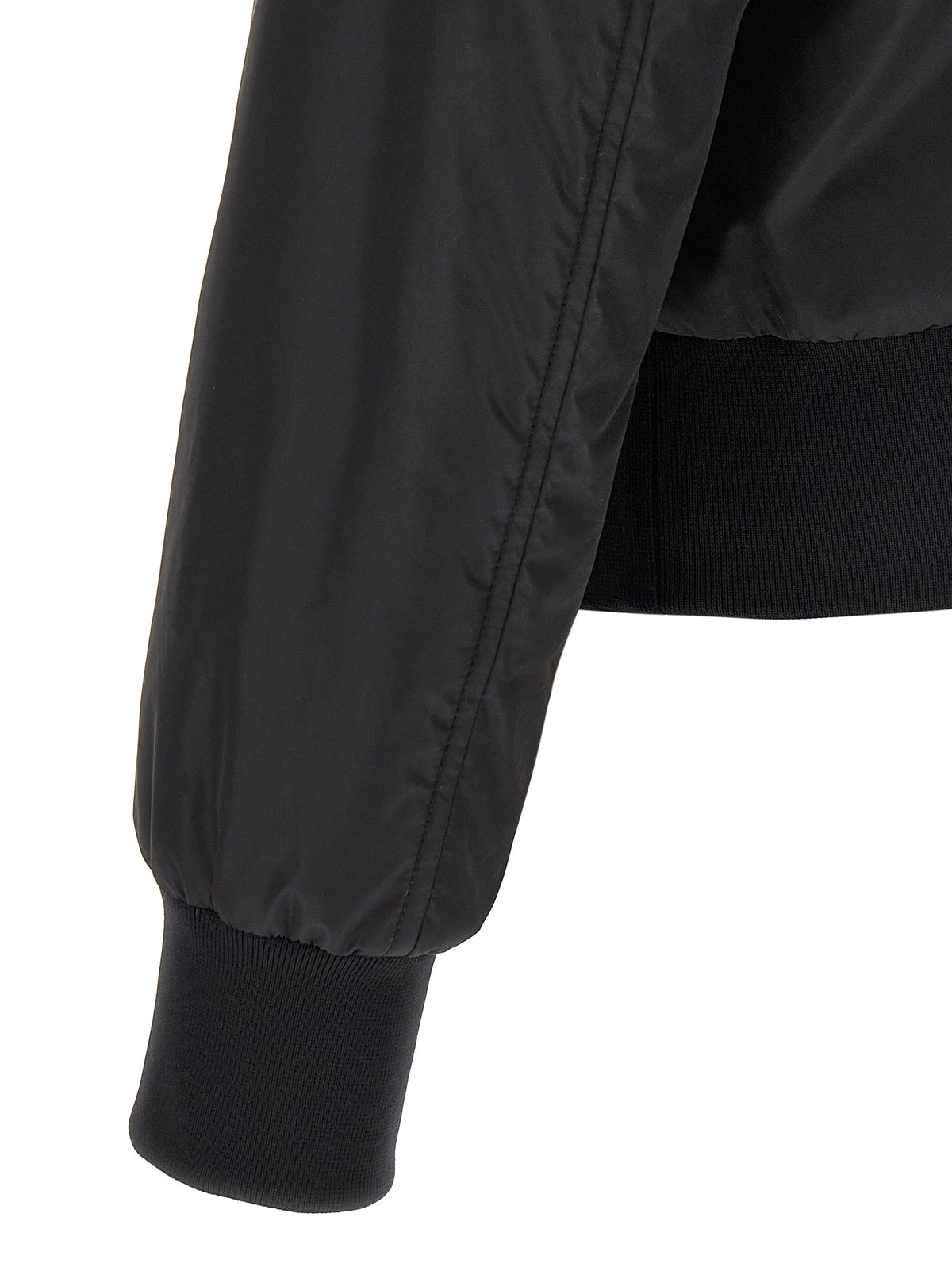 Dolce & Gabbana Schwarzer Bomber aus Polyamid