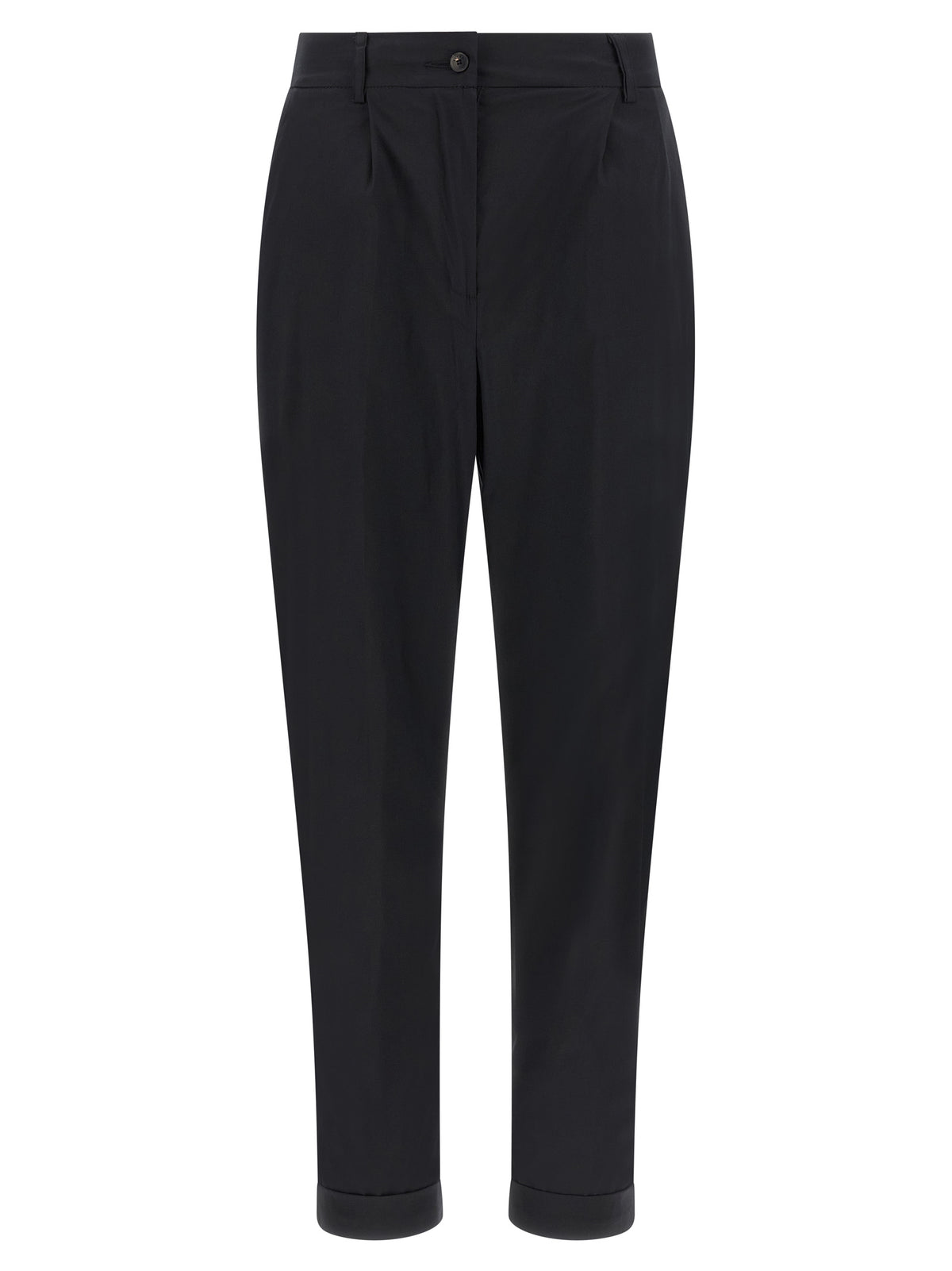 Kiton Schwarze Baumwoll-Freizeithose