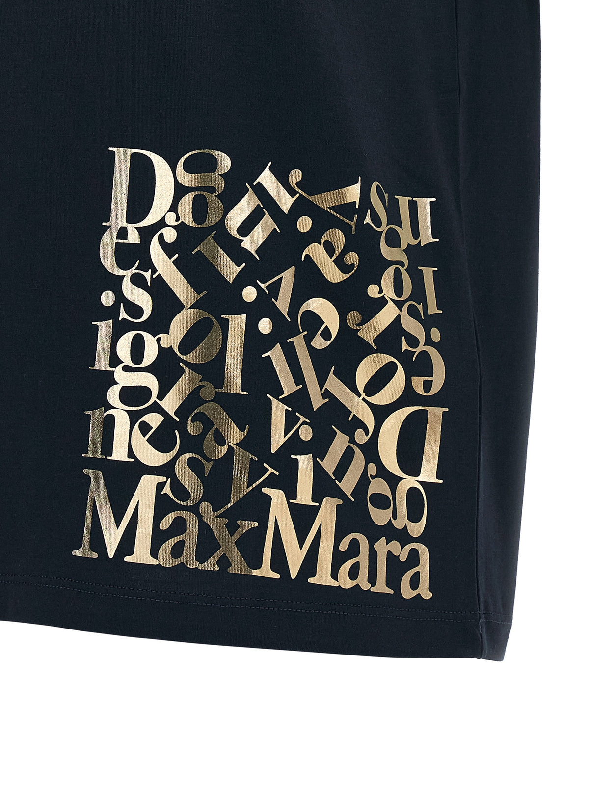 'S Max Mara Blaues Baumwoll-T-Shirt
