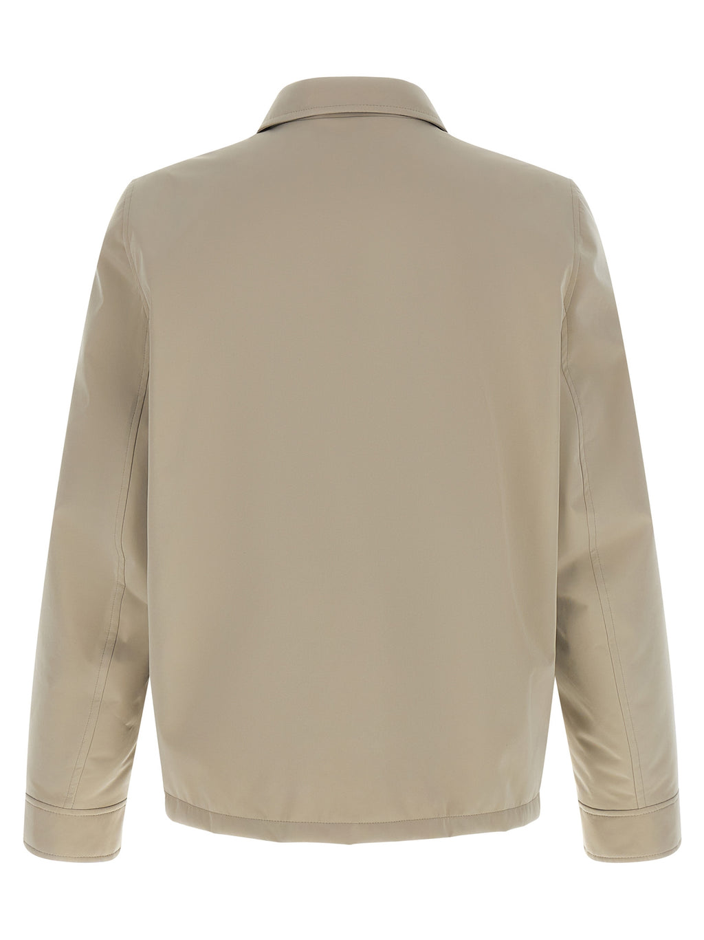 Brunello Cucinelli Graue Polyester-Jacke in voller Länge