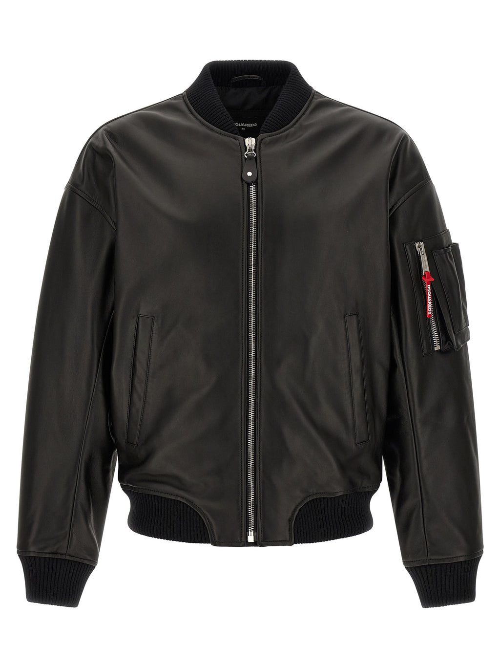 Dsquared² Schwarze Lederjacke aus Leder