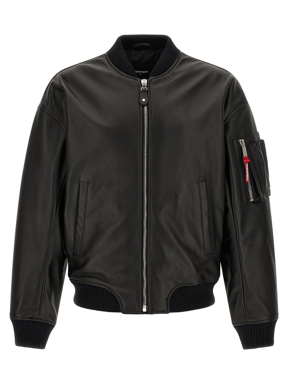 Dsquared² Schwarze Lederjacke aus Leder