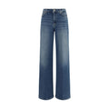 7FOR Blaue Baumwoll-Jeans mit ausgestelltem Bein