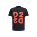 Dsquared² Schwarzes Baumwoll-T-Shirt