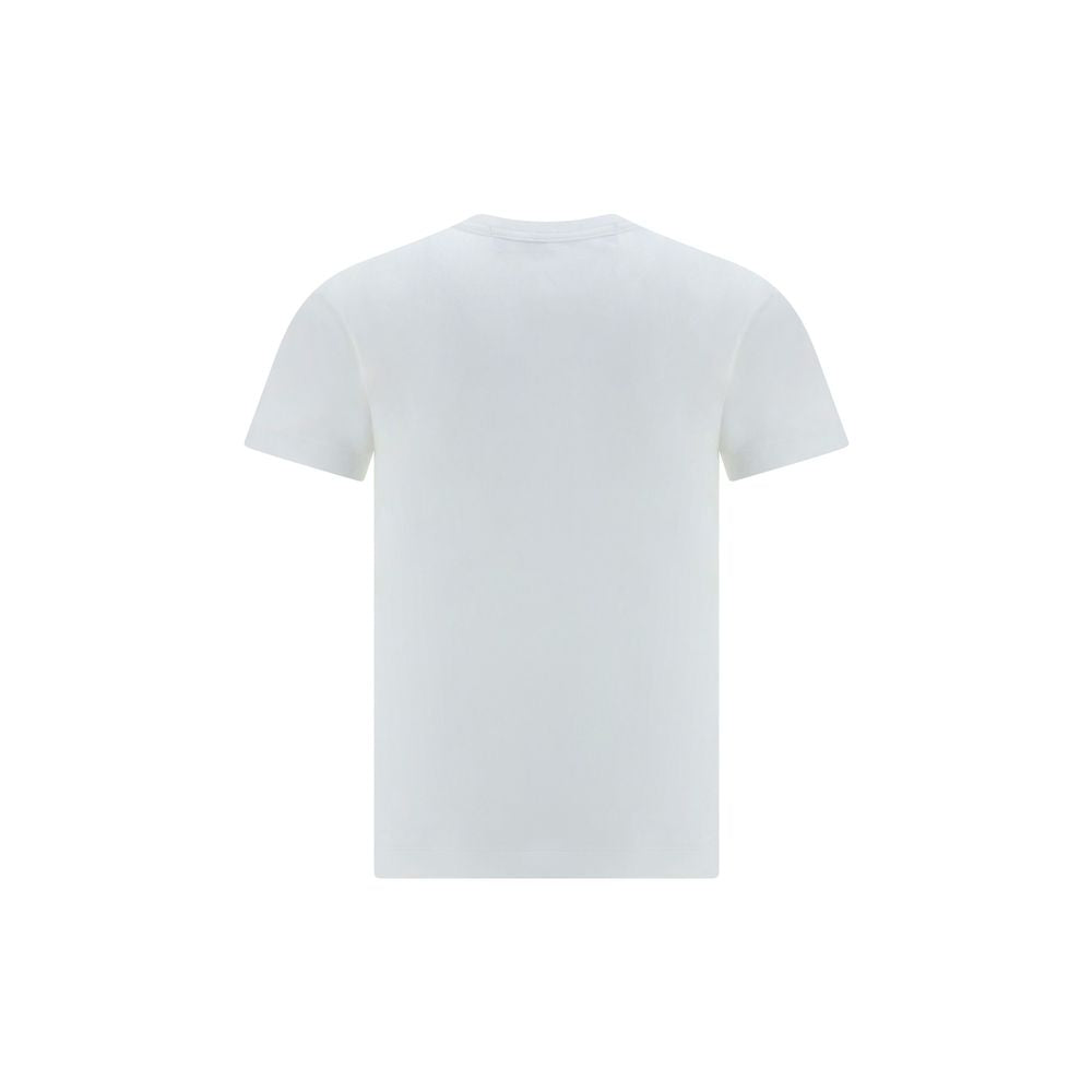 Comme Des Garçons Play Weißes Baumwoll-T-Shirt