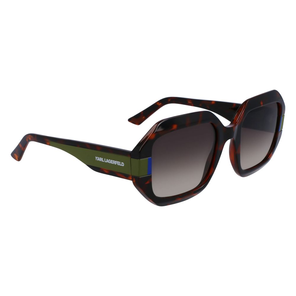 Karl Lagerfeld Braune Spritzguss-Sonnenbrille