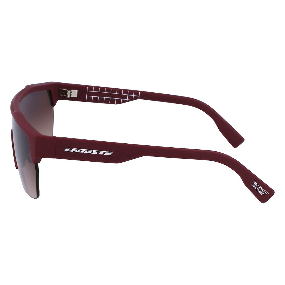 Lacoste Rote Sonnenbrille mit Bio-Einspritzung