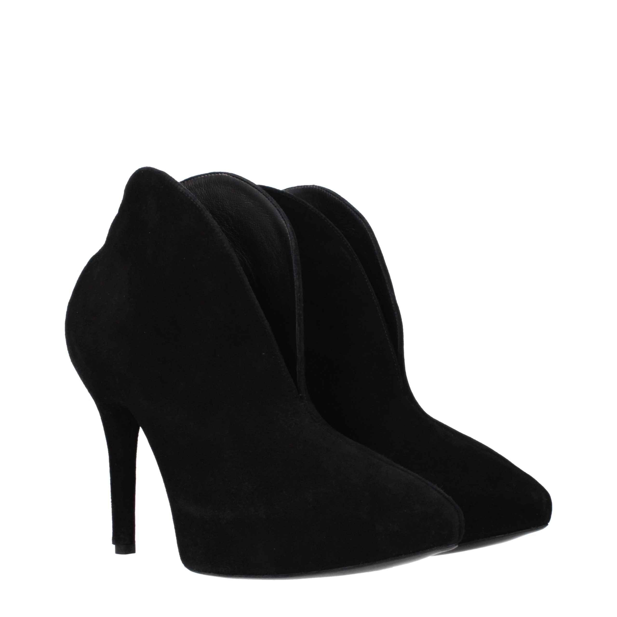 Alaïa Schwarze Leder-Stiefeletten