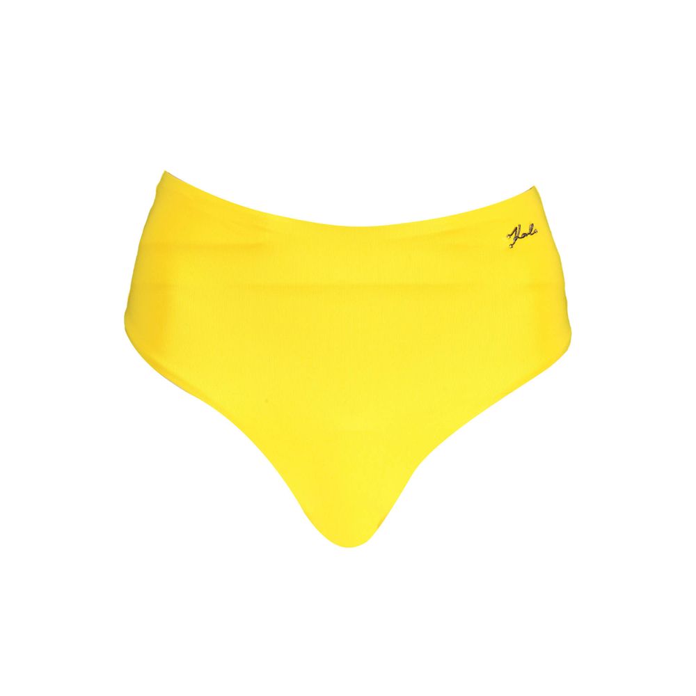 Karl Lagerfeld Gelbe Elastan-Badebekleidung